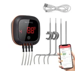 Inkbird Bluetooth Digital Wireless Meat Thermometer With 4 Probes Timer, Alar.... Fixed Price $83.28.