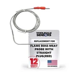Flame Boss Replacement High Temperature Meat Probe With Straight Plug (red). Fixed Price $19.95.