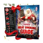 Santa's Meat Smoking Guide Pellet Grill Accessories Wood Time Temp. Fixed Price $7.00.