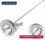 Lightbeam 16" Long Stem Deep Fry Thermometer With Pot Clip, Instant Read 2" Dial. Fixed Price $22.48.