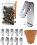Naceture 12 Pack Stainless Steel Plant Hangers Flower Pot Clips -. Fixed Price $21.99.