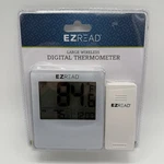 Ez Read Large Wireless Digital Thermometer W/ Clock Indoor Outdoor Nib. Fixed Price $27.07.