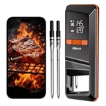 Digital Bbq Meat Thermometer Bluetooth Wireless W/ Probes Grilling Smoking Oven. Fixed Price $55.77.