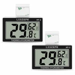 2packs Accurate Reptile Thermometer Hygrometer, Self Adhesive Digital Temp. Fixed Price $24.90.