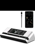 Dewjom Wireless Smart Meat Thermometer Single Probe 500ft - Silver. Fixed Price $36.75.