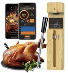Mogundam Wireless Meat Thermometer Bluetooth Digital Bbq Grill App 600ft Range. Fixed Price $24.99.