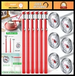 6 Pcs Stainless Steel Kitchen Thermometers - 5" Stem Dial For Meat, Bbq, Cooking. Fixed Price $31.99.
