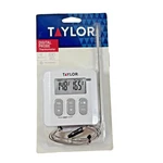 Taylor Digital Probe Cooking Thermometer Flip Stand Timer Heat Resistant 1574-21. Fixed Price $18.99.