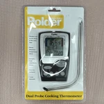 Polder Dual Probe Digital Meat Thermometer Preset Alerts Timer Thm-360. Fixed Price $20.00.