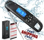 Powlakenxs Instant Read Meat Thermometer For Kitchen Cooking Ultra Fast Precise. Fixed Price $9.49.