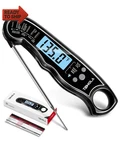 Temola Meat Thermometer, Instant Read Food Thermometer With Lcd Backlight Calib. Fixed Price $14.46.