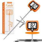 Bomata Digital Candy Thermometer With Pot Clip, Deep Fry Oil Orange. Fixed Price $24.02.