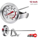 12" Deep Fryer Thermometer Turkey Stainless Steel Commercial Kitchen Accessories. Fixed Price $17.99.
