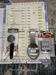 Taylor Digital Wired Probe Thermometer +farberware Pizza Wheel+spoon Rest. Fixed Price $39.99.