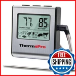 Thermopro Tp16 Large Lcd Digital Cooking Food Meat Thermometer For Smoker Oven K. Fixed Price $29.03.