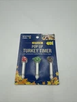 Gourmet Club 3-pack Pop Up Turkey Timer Thanksgiving Decor. Fixed Price $4.06.