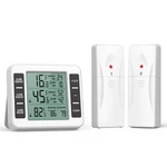 Keekit Refrigerator Thermometer, Indoor Outdoor Thermometer With 2 Sensors, W.... Fixed Price $31.19.