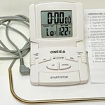 Oneida Digital Probe Oven Thermometer Timer White - Meat Cooking Tested. Fixed Price $14.97.