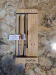Meater Pro Duo Thermometer Set With Wooden Block. Fixed Price $162.00.