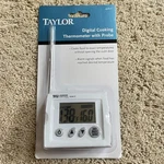 New Taylor 3528-21 Digital Probe Wired Oven Thermometer With Alarm. Fixed Price $10.50.