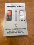 Pravette Wireless Bbq Smart Meat Thermometer With App - New (open Box). Fixed Price $27.50.