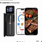 Smnqiua Smart Wireless Meat Thermometer, Digital Probe, App Control, Black. Fixed Price $25.00.