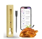 Smart Wireless Meat Thermometer For Cooking, Long Range Bluetooth,silver Probe. Fixed Price $69.95.