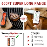Thermopro Tempspike Plus 600ft Wireless Meat Thermometer - Dark Orange. Fixed Price $46.39.