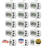 Frienda 16 Pcs White Digital Fridge Thermometer Waterproof Refrigerator Freezer. Fixed Price $76.99.