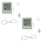 2 Pcs Refrigerator Thermometer Digital Freezer Fridge With Extra .... Fixed Price $29.80.
