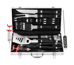 Grilljoy 24pcs Bbq Grill Tools Set With Meat Thermometer And Injector - Extra.... Fixed Price $46.45.