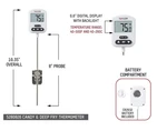Taylor Candy Thermometer & Deep Fry Therm / Digital #5280826 Free Shipping. Fixed Price $13.77.