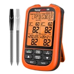 Temppro Tempspike 1000ft Wireless Meat Thermometer Digital With 2 Orange. Fixed Price $153.99.
