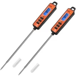 Thermopro Tp01a Instant Read Meat Thermometer With Long Probe Orange 2pcs. Fixed Price $26.05.