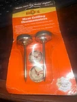 Vintage Mr. Bar-b-q Meat Grilling Thermometers Set - Beef & Poultry. Fixed Price $7.99.