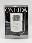Oneida Digital Probe Oven Thermometer And Timer #31161 White - New & Sealed. Fixed Price $27.99.