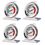 4 Pack Refrigerator Freezer Thermometer Large Dial Analog White. Fixed Price $18.99.