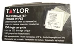 Taylor Thermometer Probe Wipes 100 Single Use Pack. Fixed Price $5.27.