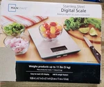 Mainstays Digital Scale, Food Stainless Steel Platform, Lcd 11 Lbs,5kg. Fixed Price $18.04.