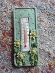 Vintage Duraco Products Wall Thermometer Sun Flowers 6" Inches. Fixed Price $13.12.