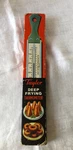 New Vintage Taylor Deep Frying Thermometer, Original Box, Instruction Booklet. Fixed Price $25.00.