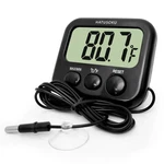 Hatusoku Digital Thermometer With External Sensor, Magnet, Suction Cup, Black. Fixed Price $14.69.