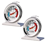 2 Pack Large Dial Analog Refrigerator Freezer Thermometers. Fixed Price $9.53.
