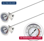 Efeng 15" Turkey Fryer Thermometer With Pot Clip (2 Pack), 2" Dial Candy Thermom. Fixed Price $33.38.