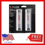 Taylor Precision Products Fridge And Freezer Thermometers, 2 Pack -nib. Fixed Price $16.93.
