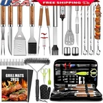 34pcs Bbq Accessories Set Stainless Steel Tools Thermometer Grill Mats Gift. Fixed Price $54.70.