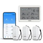 Emylo Wifi Hygrometer Thermometer 4 Pack, Smart Digital Indoor White. Fixed Price $32.00.