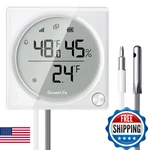 Goveelife Wifi Refrigerator Thermometer Hygrometer Pro With 2 In 1 Alarm Monitor. Fixed Price $65.44.