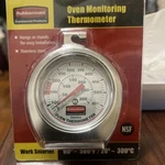 New Rubbermaid Thermometer Oven Grill Smoker Monitoring Stainless Steel Tho550. Fixed Price $15.49.