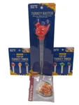 Gourmet Club Pop Up Turkey Timers, Baster, Brining Bags Lot. Fixed Price $7.00.